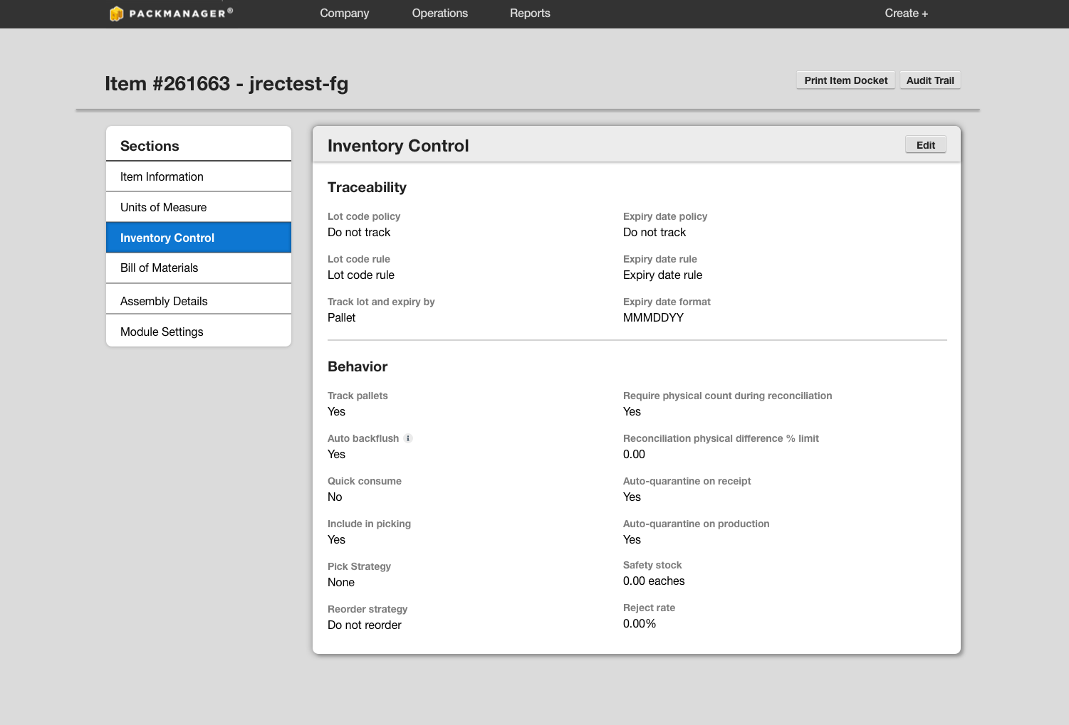 inventory control